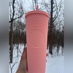 Starbucks Matte Pink Studded Tumbler